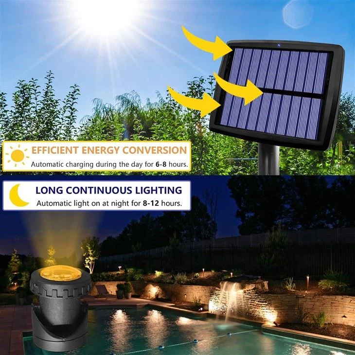solar pond lights underwater 1