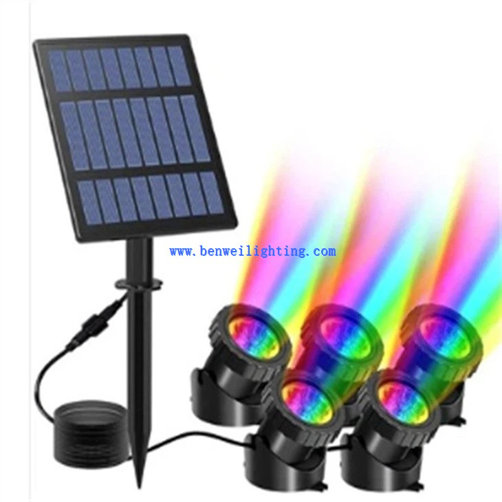 3200K RGB Solar Powered Garden Spotlight