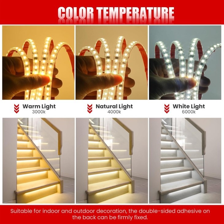 Led Strip Lights White Self-Adhesive 10W